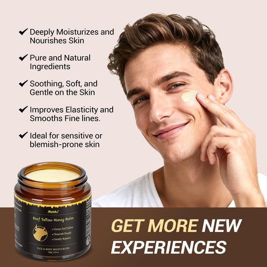 IIIMEIDU closeup texture of balm melting for easy application and hydration