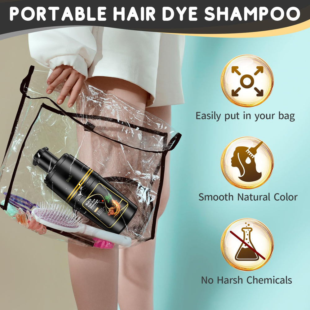 IIIMEIDU shampoo texture being poured highlighting easy application benefit