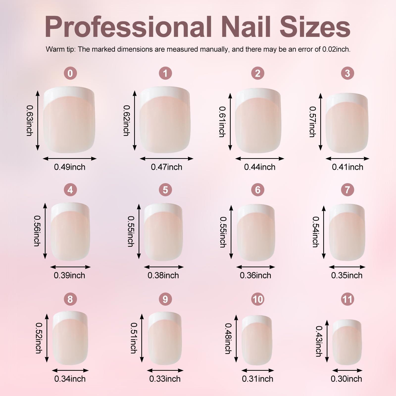 IKISKT close-up of nail texture and glossy French tip durability