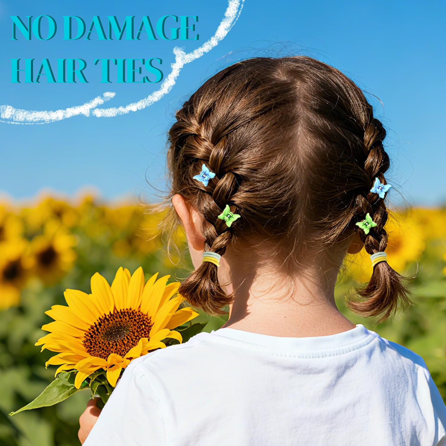 IKOCO assorted butterfly and flower clips arrayed to show styling variety and color options