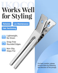 IKOCO close-up of double-prong metal clip highlighting secure grip
