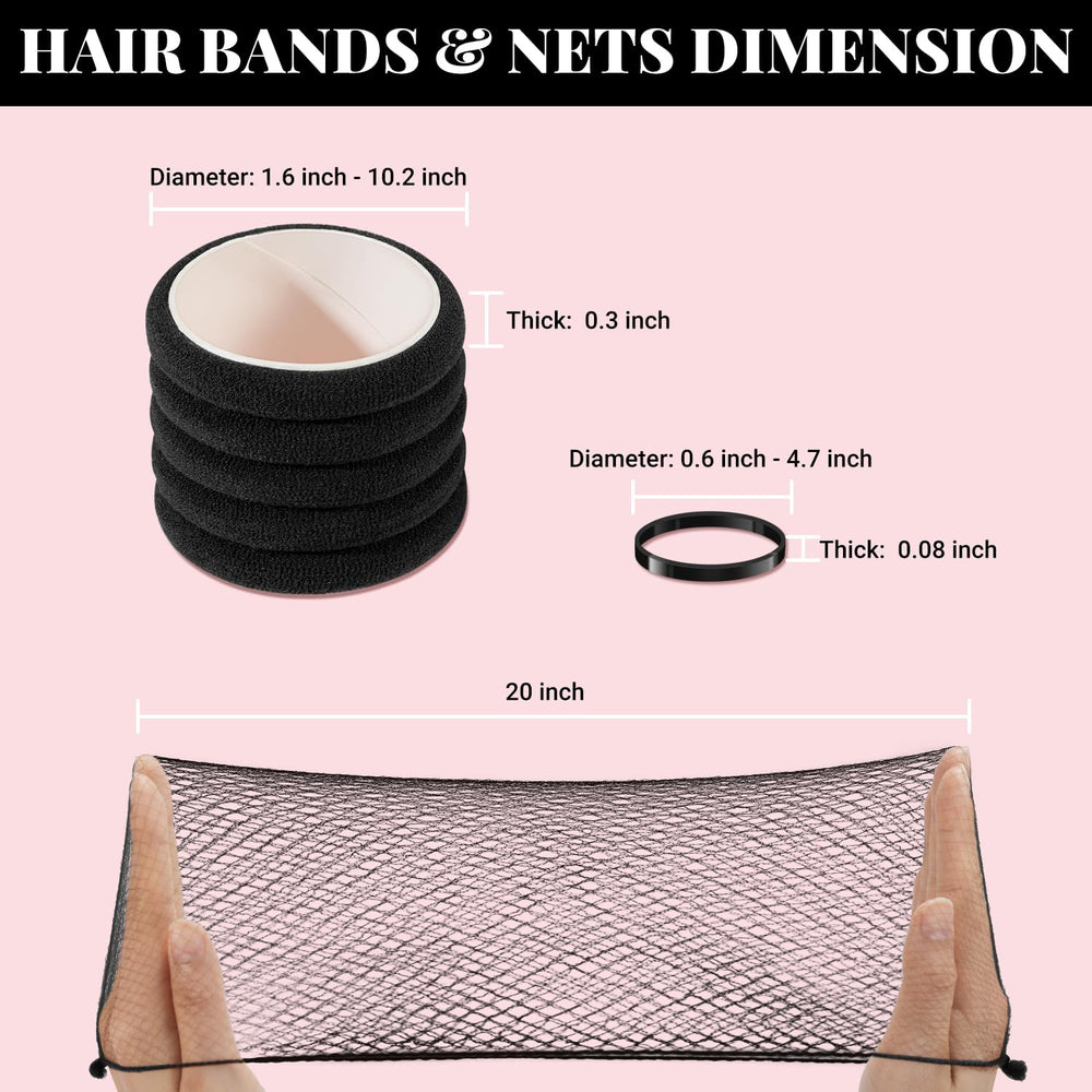 IKOCO cotton hair ties and rubber bands detail for crease-free hold