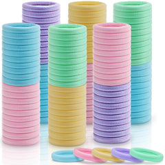 IKOCO front packaging showing 150 colorful hair ties, durable bulk supply