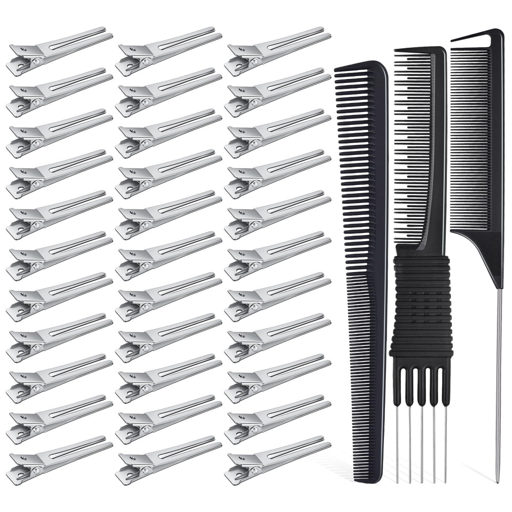 IKOCO front pack of 50 clips and three combs showing full set benefits
