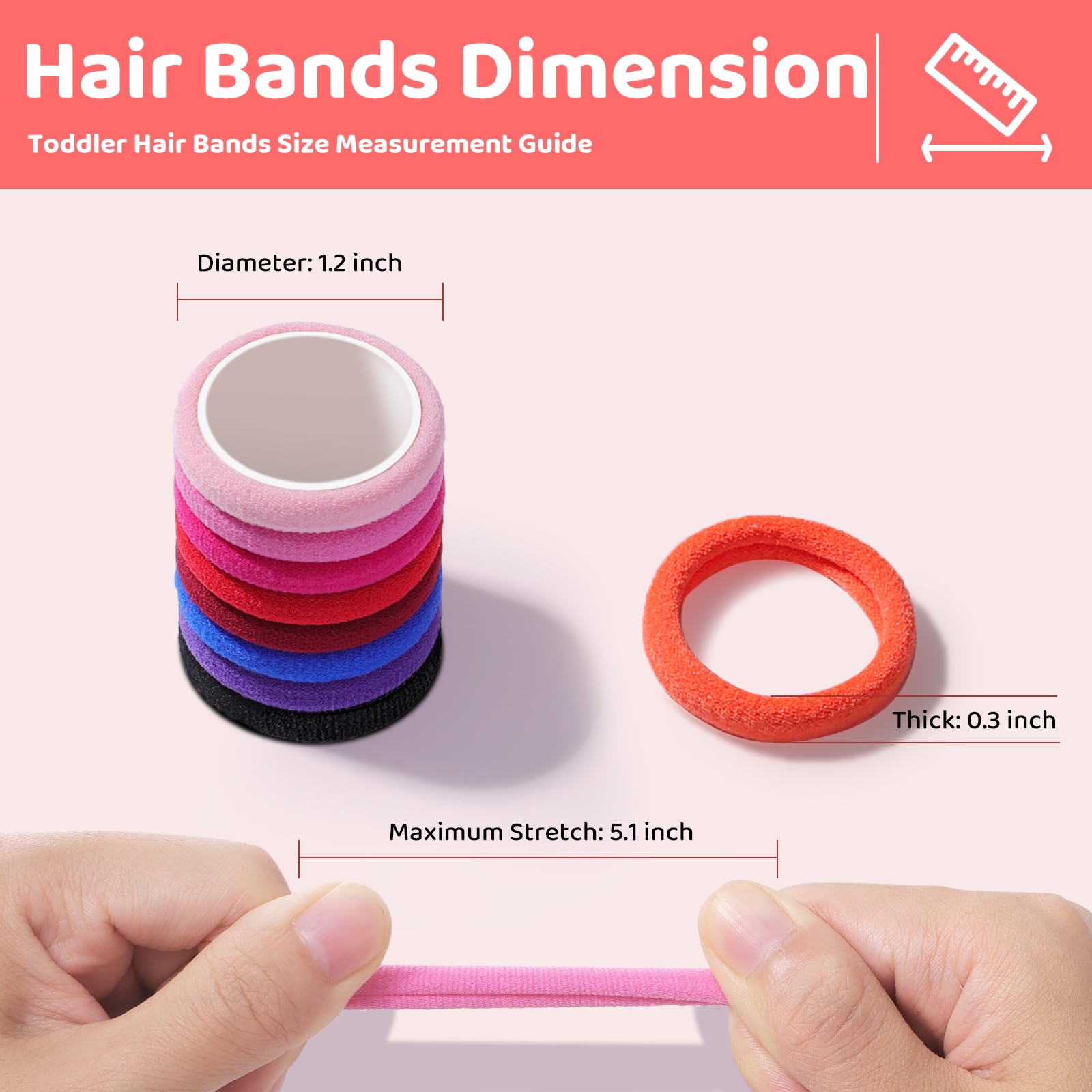 IKOCO hair tie securing a child’s ponytail for comfortable wear