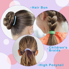 IKOCO colorful hair ties arranged on a dresser, stylish and ready for daily use