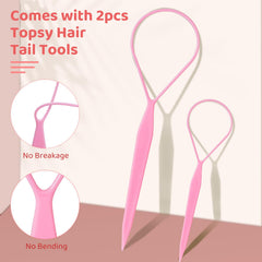 IKOCO topsy tail tools and ties demonstrating quick styling help