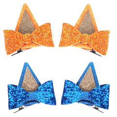 IKUHRMO front packaging showing four glitter ear clips for instant costume flair