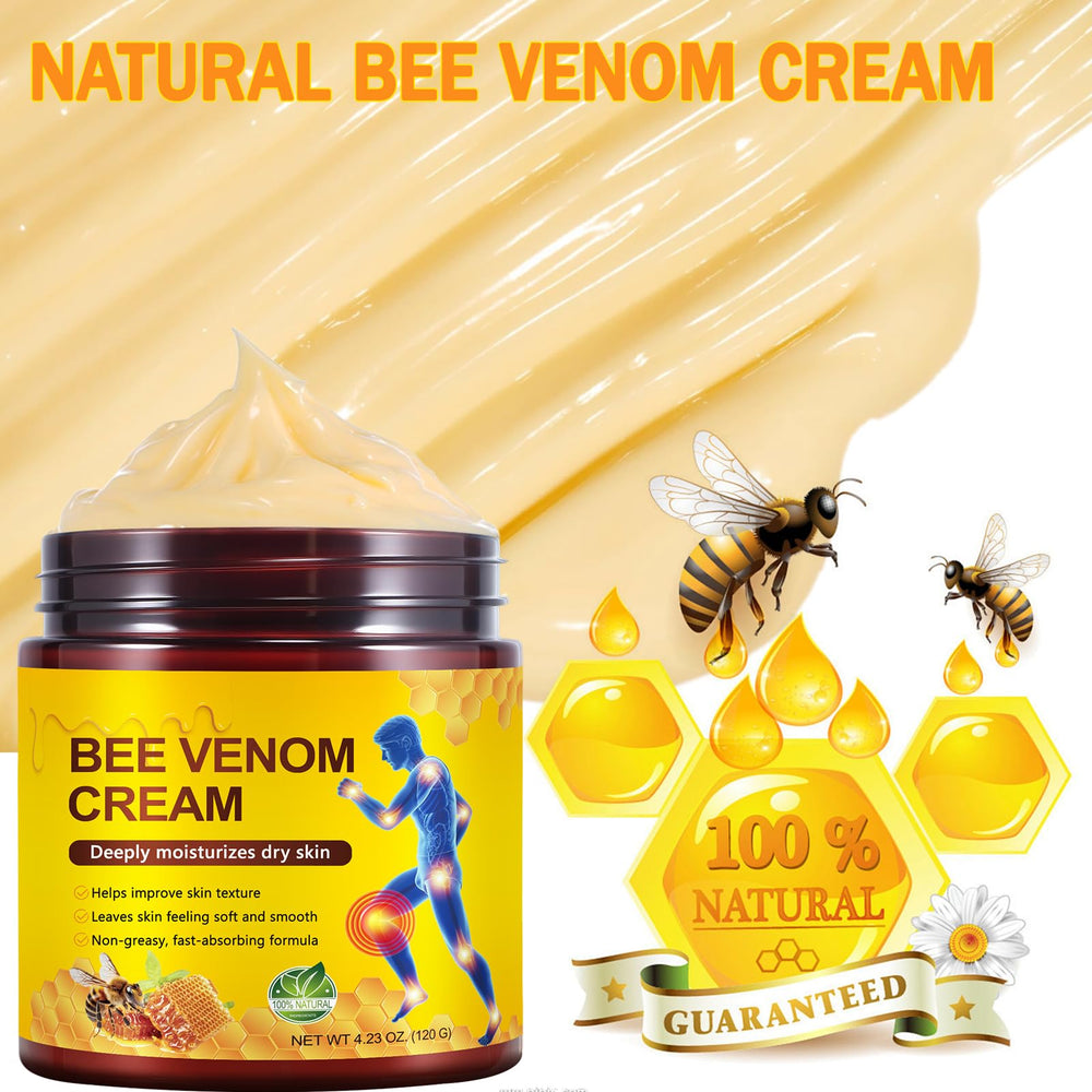 IKZEE label close-up listing bee venom and botanical extracts