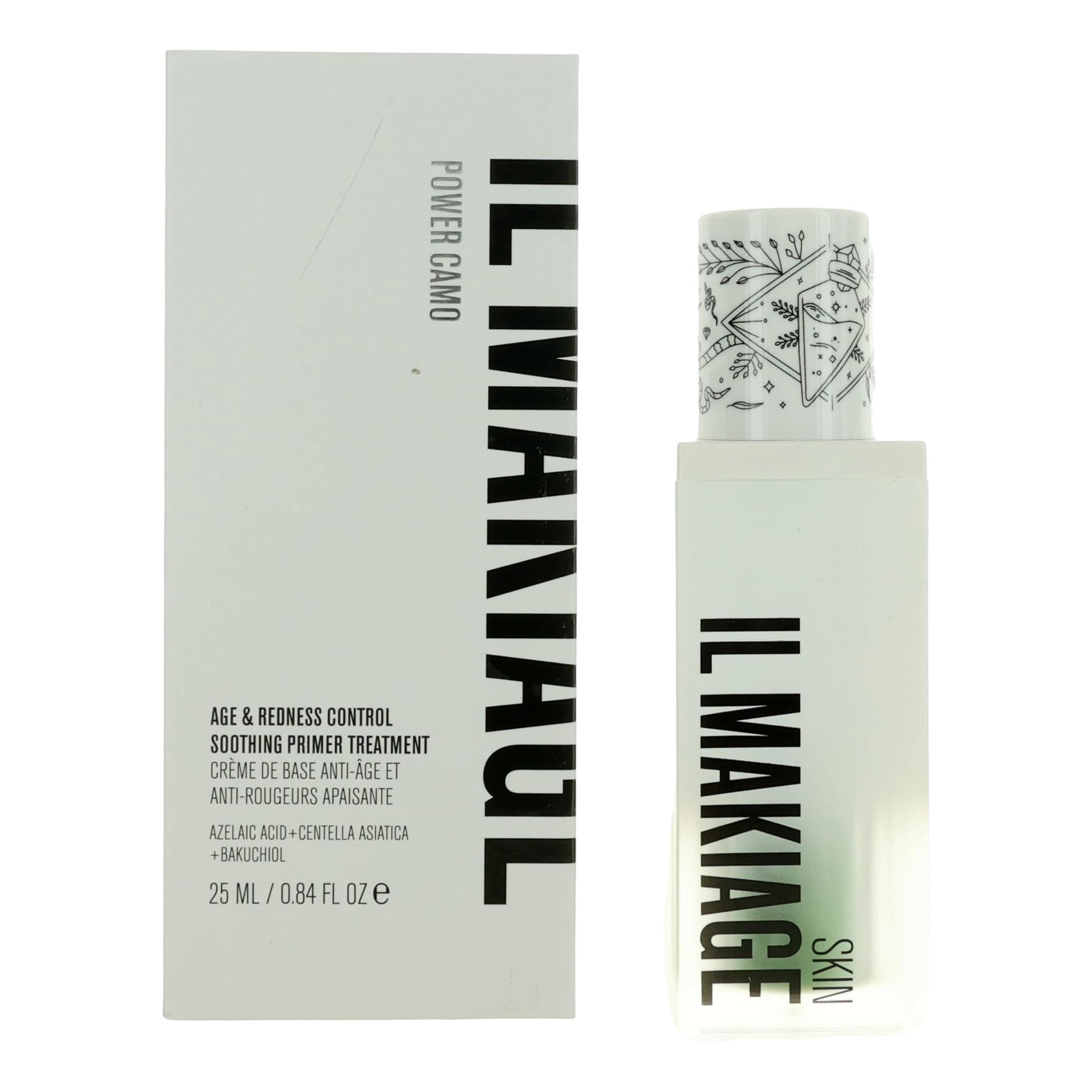 Il Makiage primer front packaging showing green tint and even-skin benefit