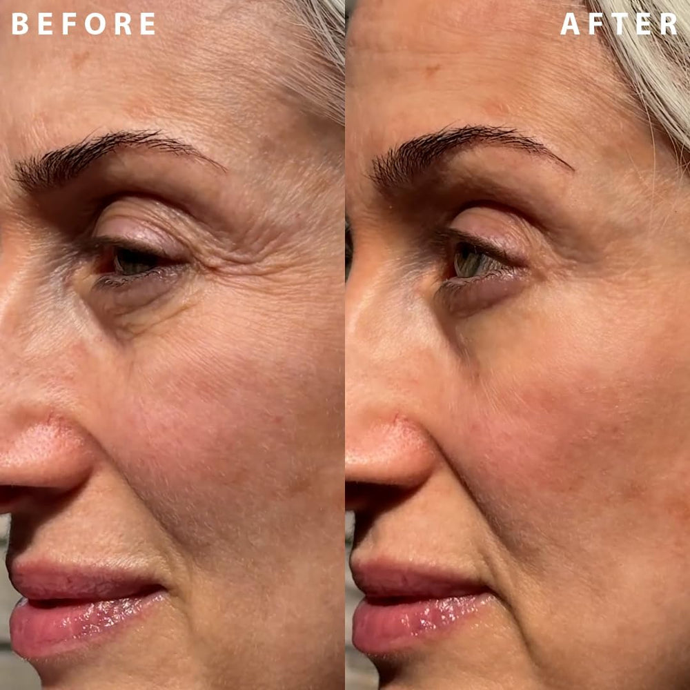 Il Makiage product in hand being applied for instant blur benefit