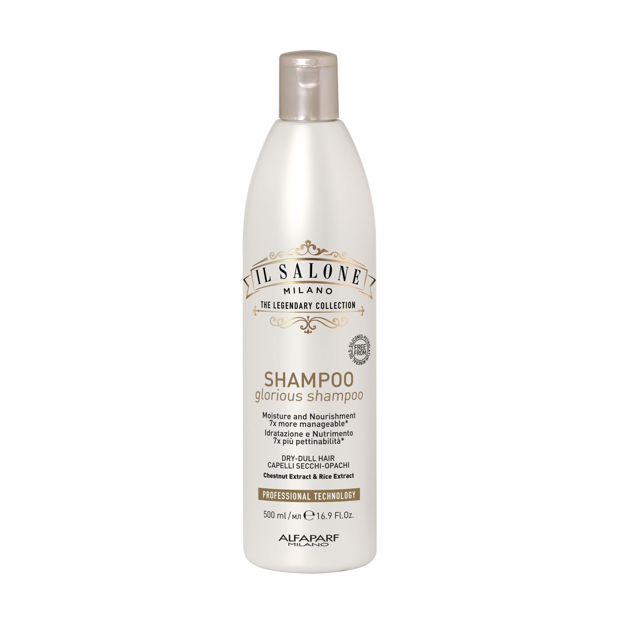 Il Salone Milano front bottle showing product branding and size, highlights professional hydration