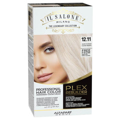 Il Salone Milano front packaging showing professional silver platinum kit benefits