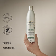 Creamy lather texture of Il Salone Milano shampoo demonstrating gentle cleansing