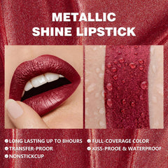 ilembane applicator wand coated with ruby-wine shimmer for precise application