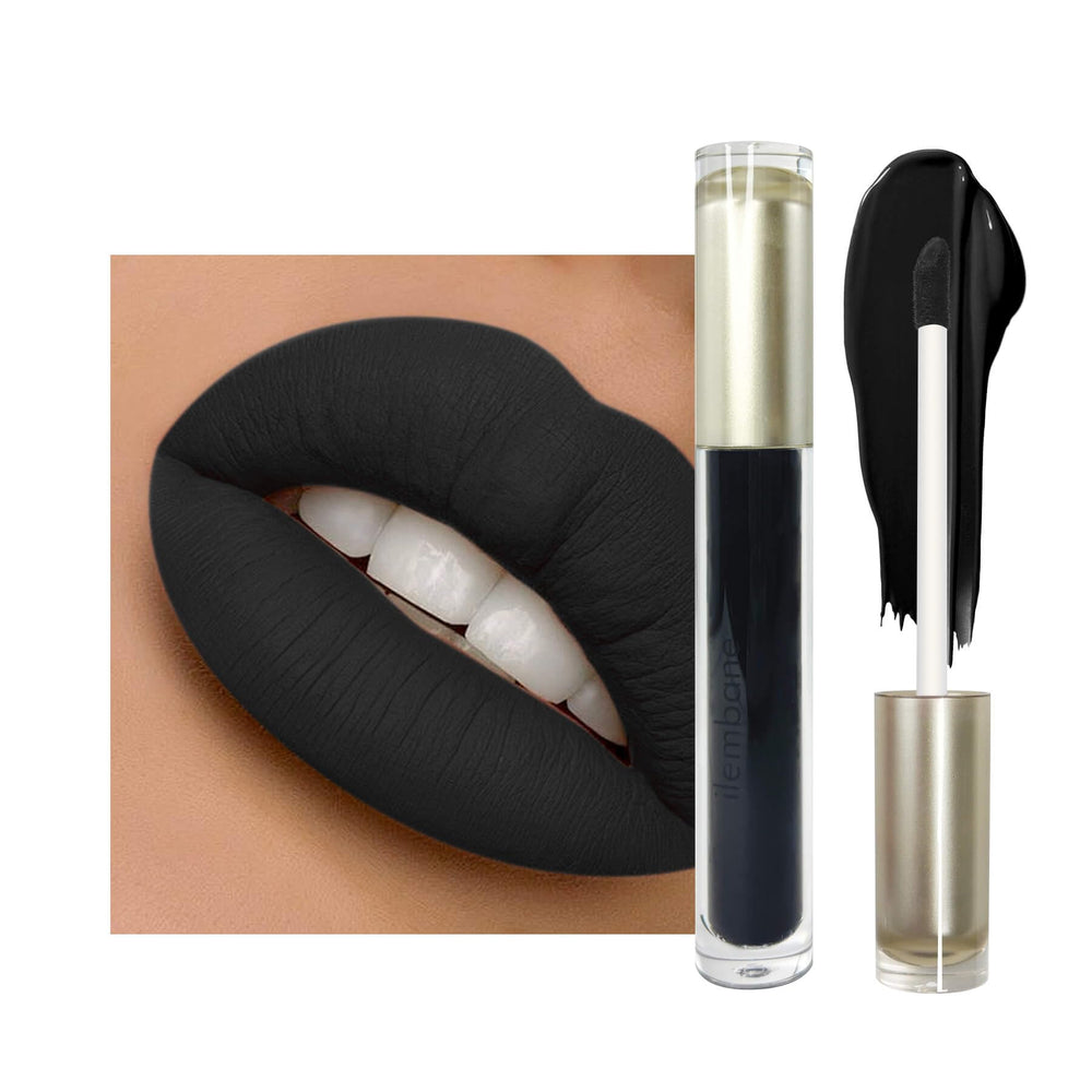 ilembane front packaging showing pure black shade and bold branding benefit long-lasting color