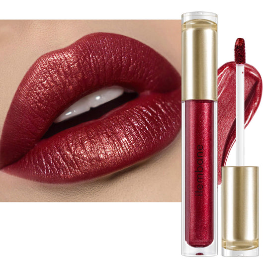 ilembane front packaging showing deep red metallic shade and branding