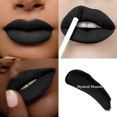 ilembane liquid texture swirl showing rich pigment and smooth matte payoff benefit true opacity