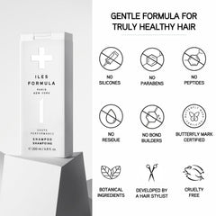 ILES FORMULA bottle in hand to show actual size and travel-friendly benefit