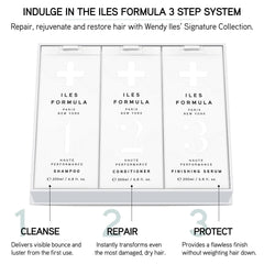 ILES FORMULA bottle held in hand for size comparison and travel-friendly convenience