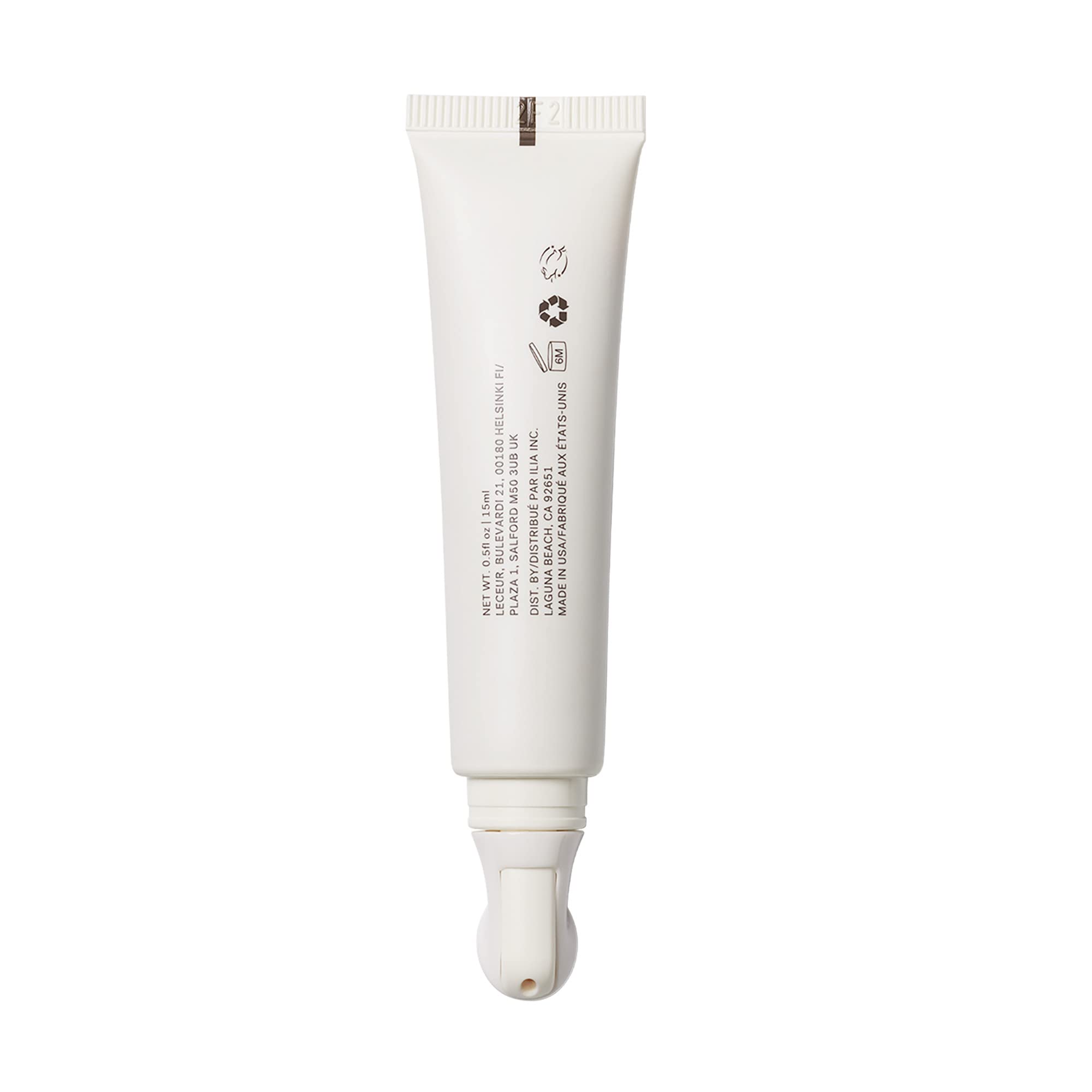 ILIA lightweight cream texture on hand showing blendable, non-greasy hydration benefit