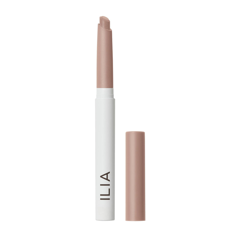 ILIA Eye Stylus front view showing sleek tube and cap, easy travel-friendly