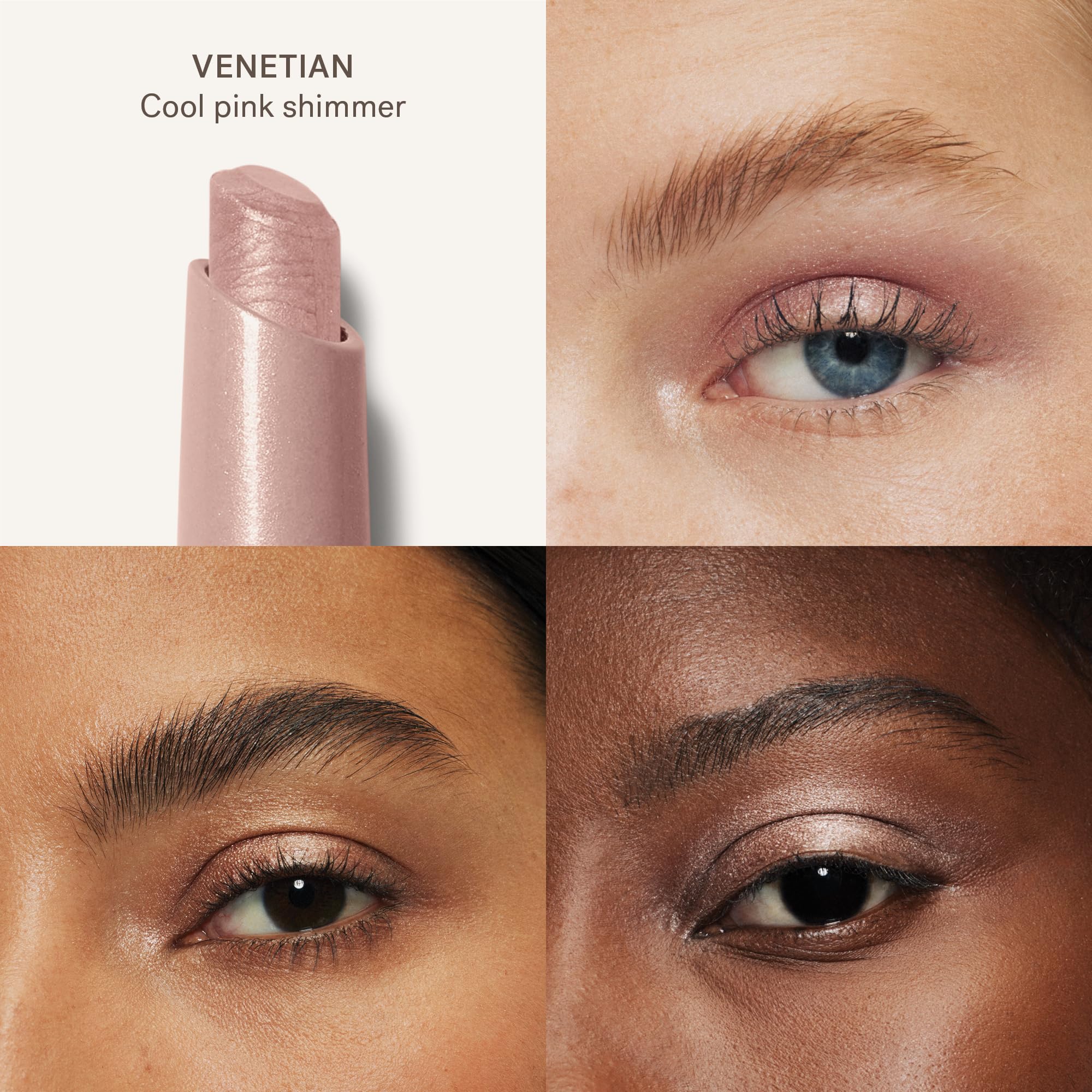 ILIA eye stylus open tip close-up showing angled applicator for precise control