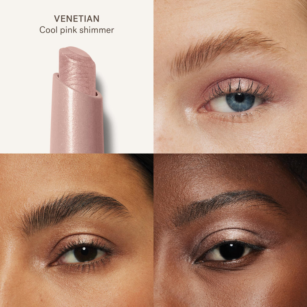 ILIA eye stylus open tip close-up showing angled applicator for precise control