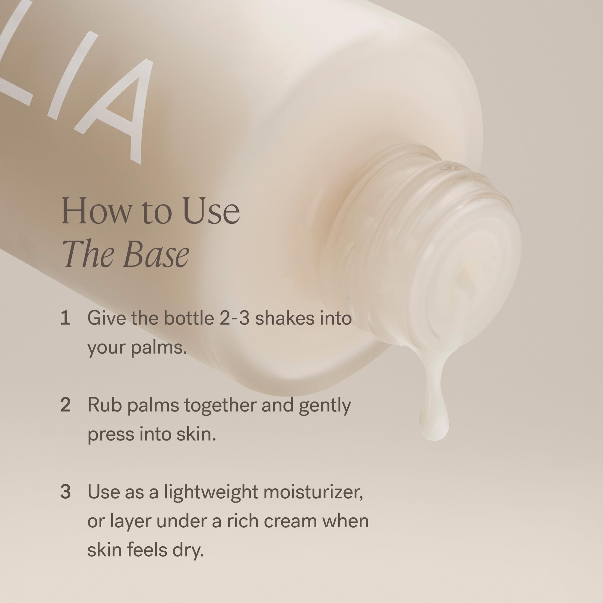 ILIA travel size comparison illustrating convenient 3.4 fl oz portability