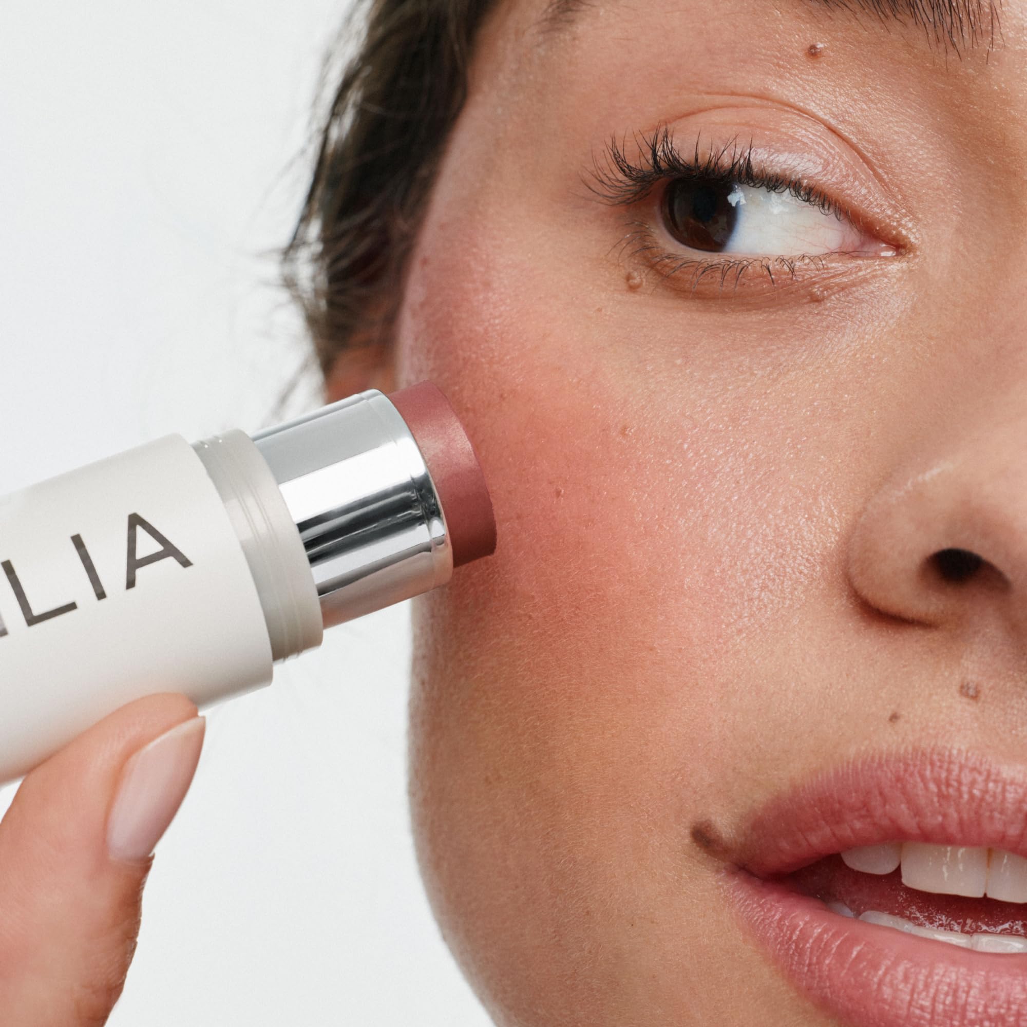 ILIA multi-stick creamy texture closeup showing smooth blendability benefit