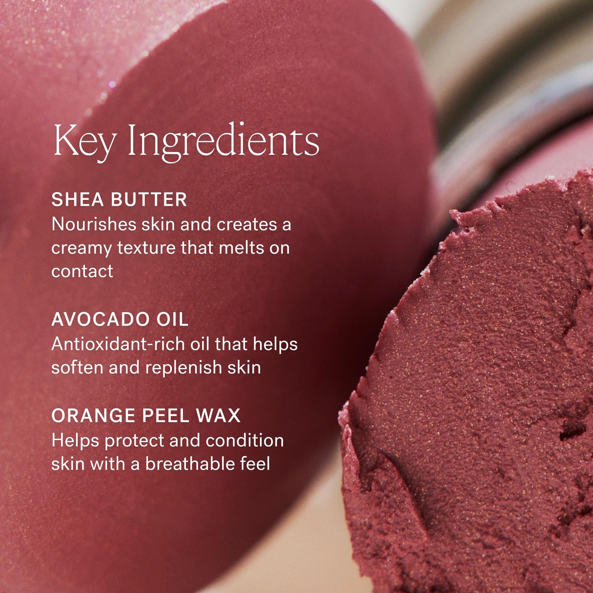 ILIA visual of shea butter ingredient highlighting nourishment and smoothness