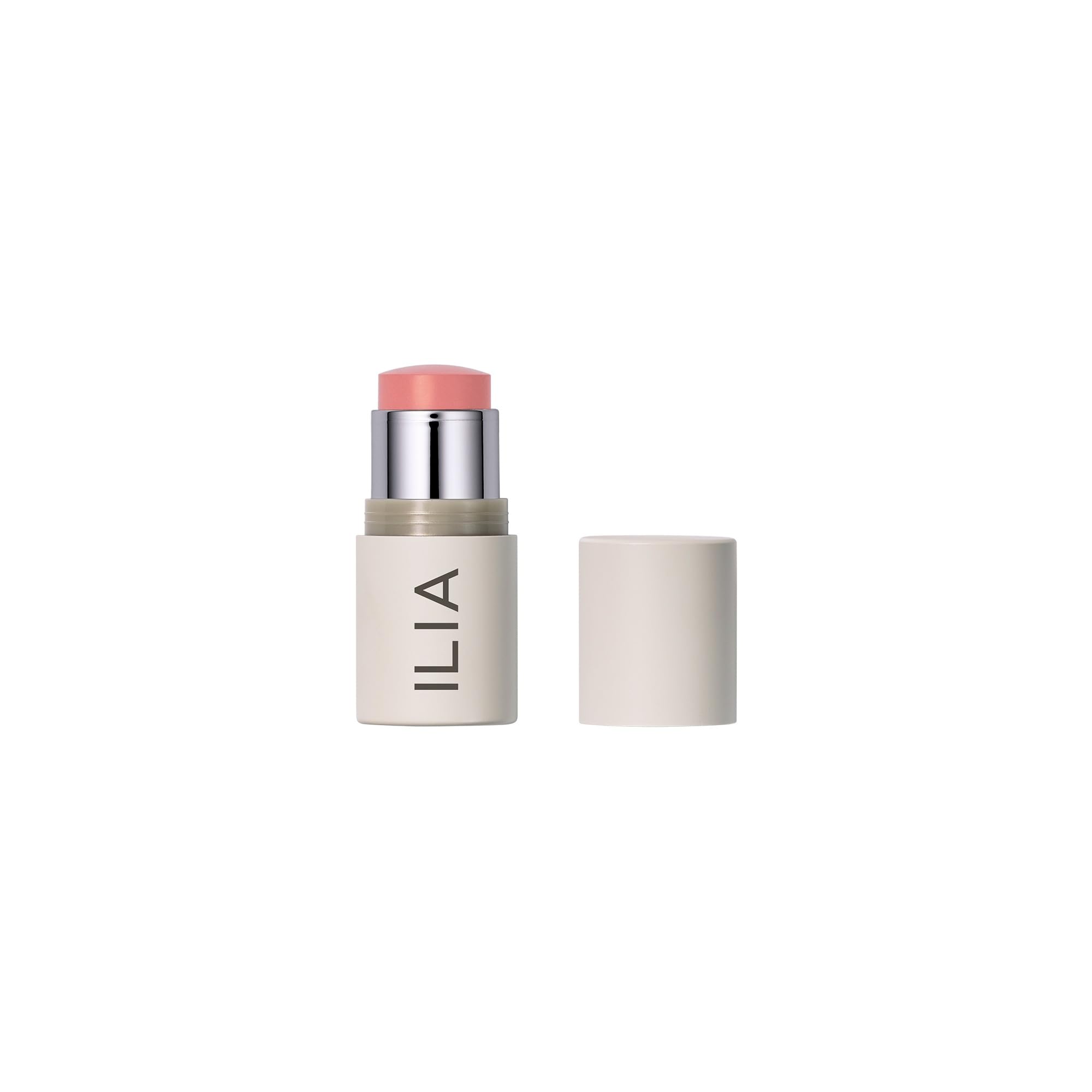 ILIA front packaging showing shade In The Mood, compact and travel friendly