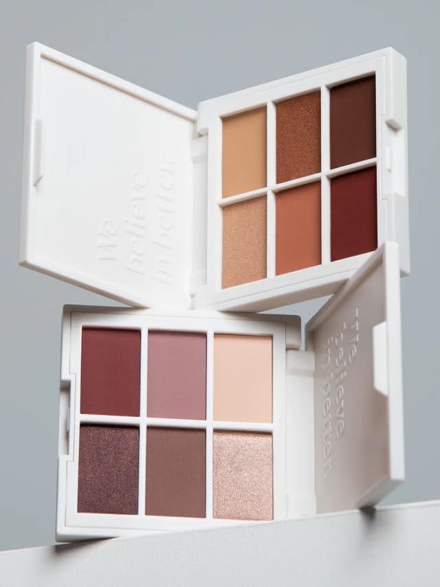 ILIA palette next to common items showing travel size and portability