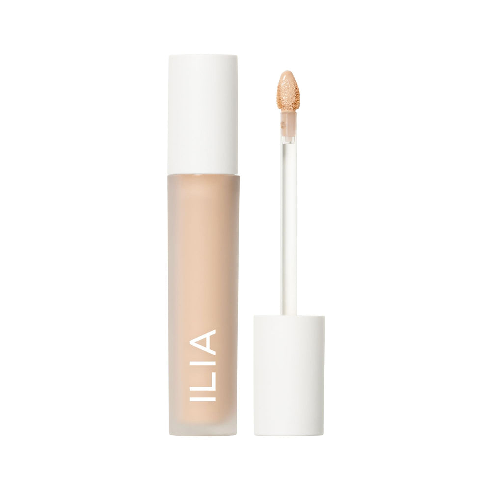 ILIA front packaging showing tube and shade label, clean finish benefit