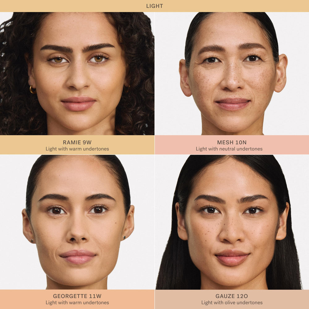 ILIA texture serum drop on fingertip, hydrating formula benefit