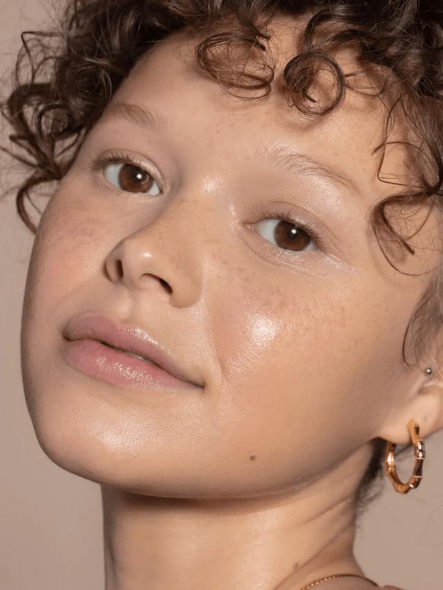 ILIA split-face before and after showing smoothing and sheer coverage benefit