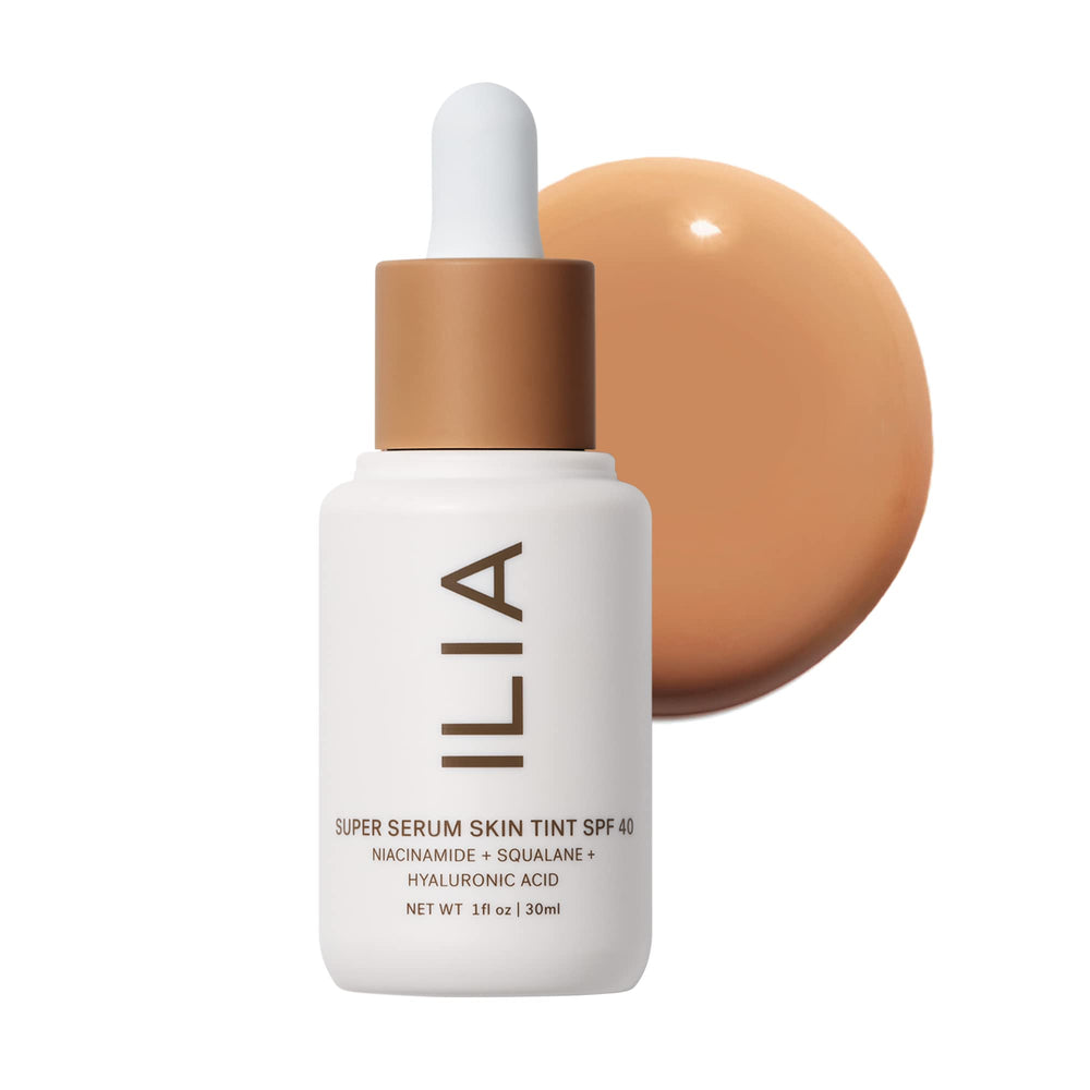 ILIA front bottle showing clean branding and easy-pump design for effortless use