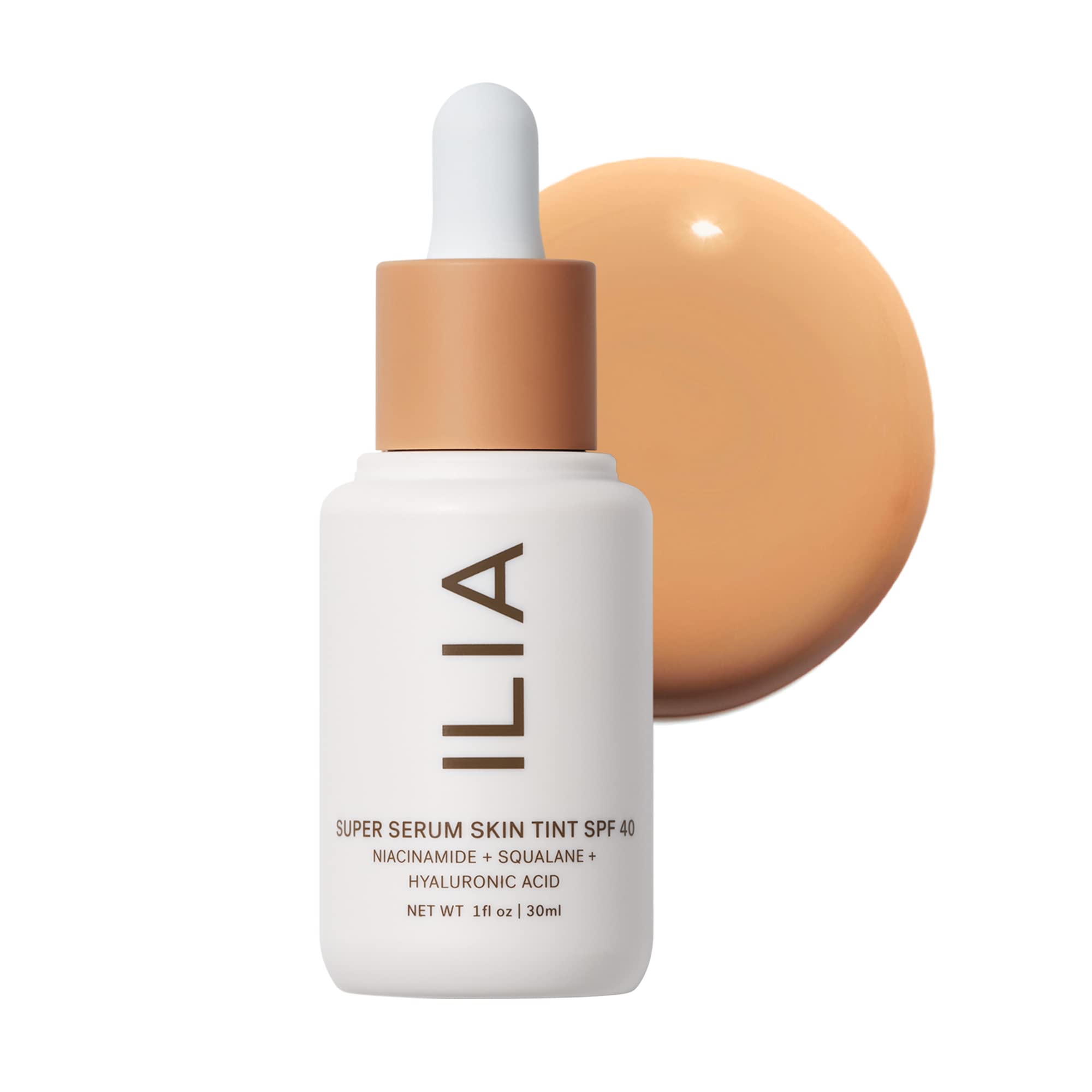 ILIA front packaging showing bottle and label for clear identification and trust