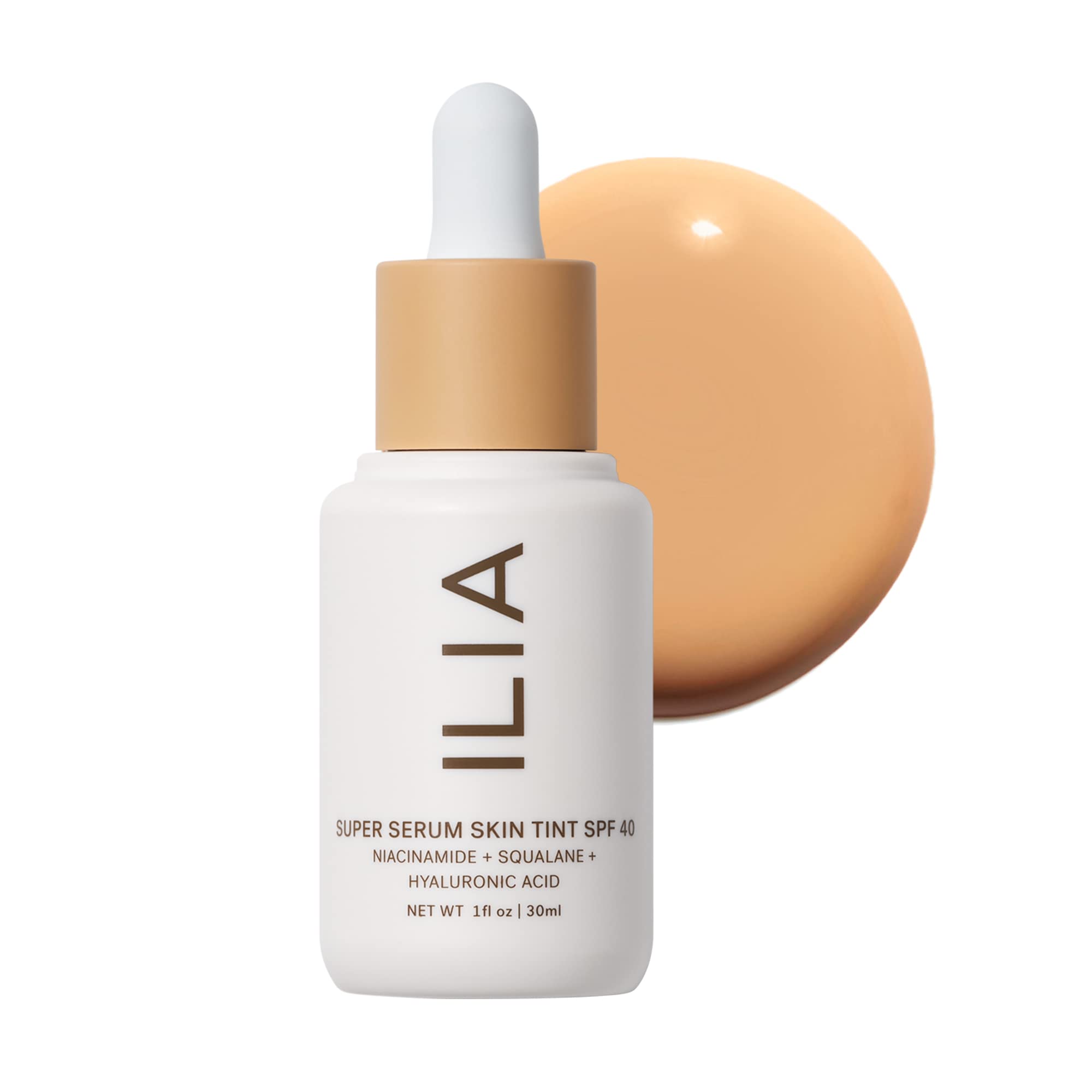 ILIA product front packaging showing bottle and label for easy identification