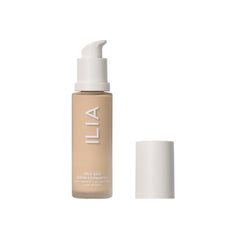 ILIA front bottle image showing neat packaging and easy-pump benefit