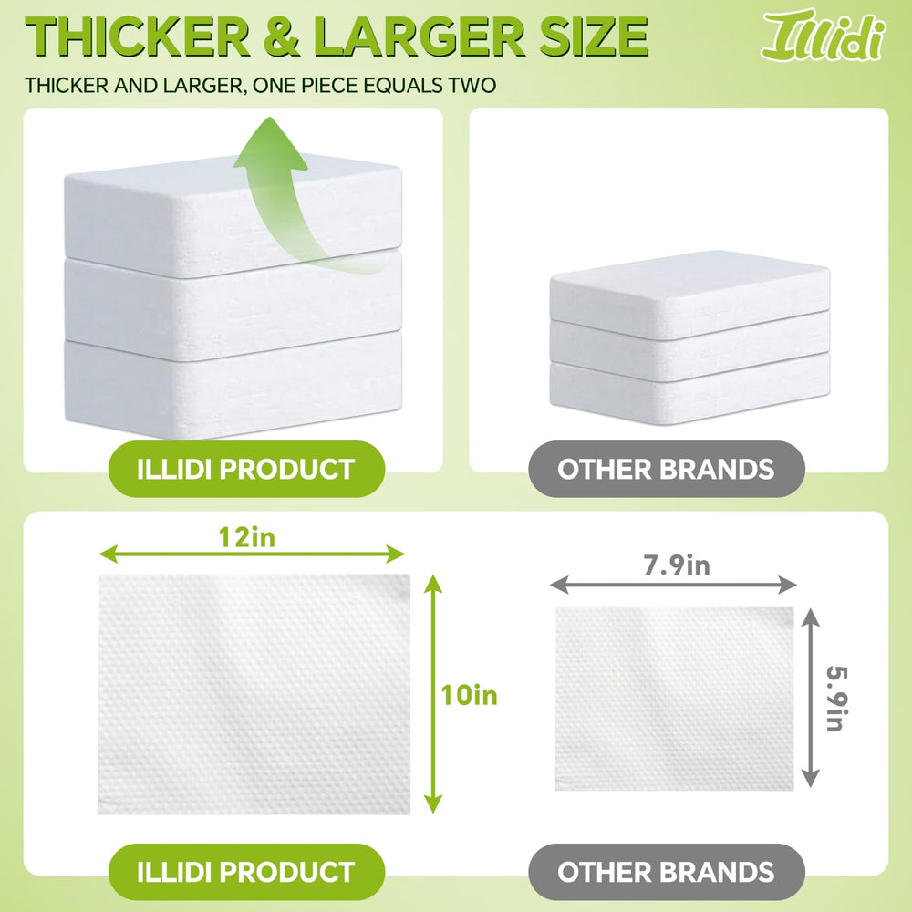 ILLIDI single compressed tablet close-up highlighting compact convenience and hygiene benefit