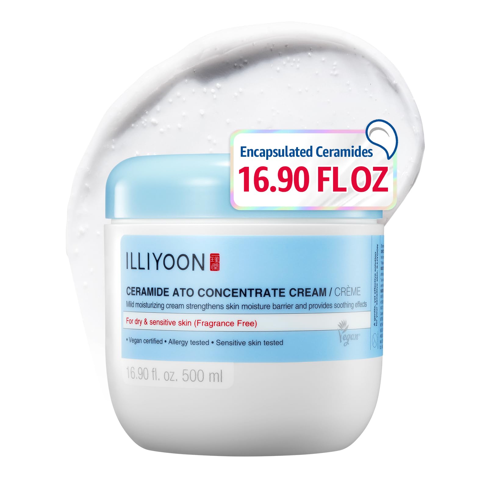 Illiyoon tub front view showing product and deep moisturizing benefit