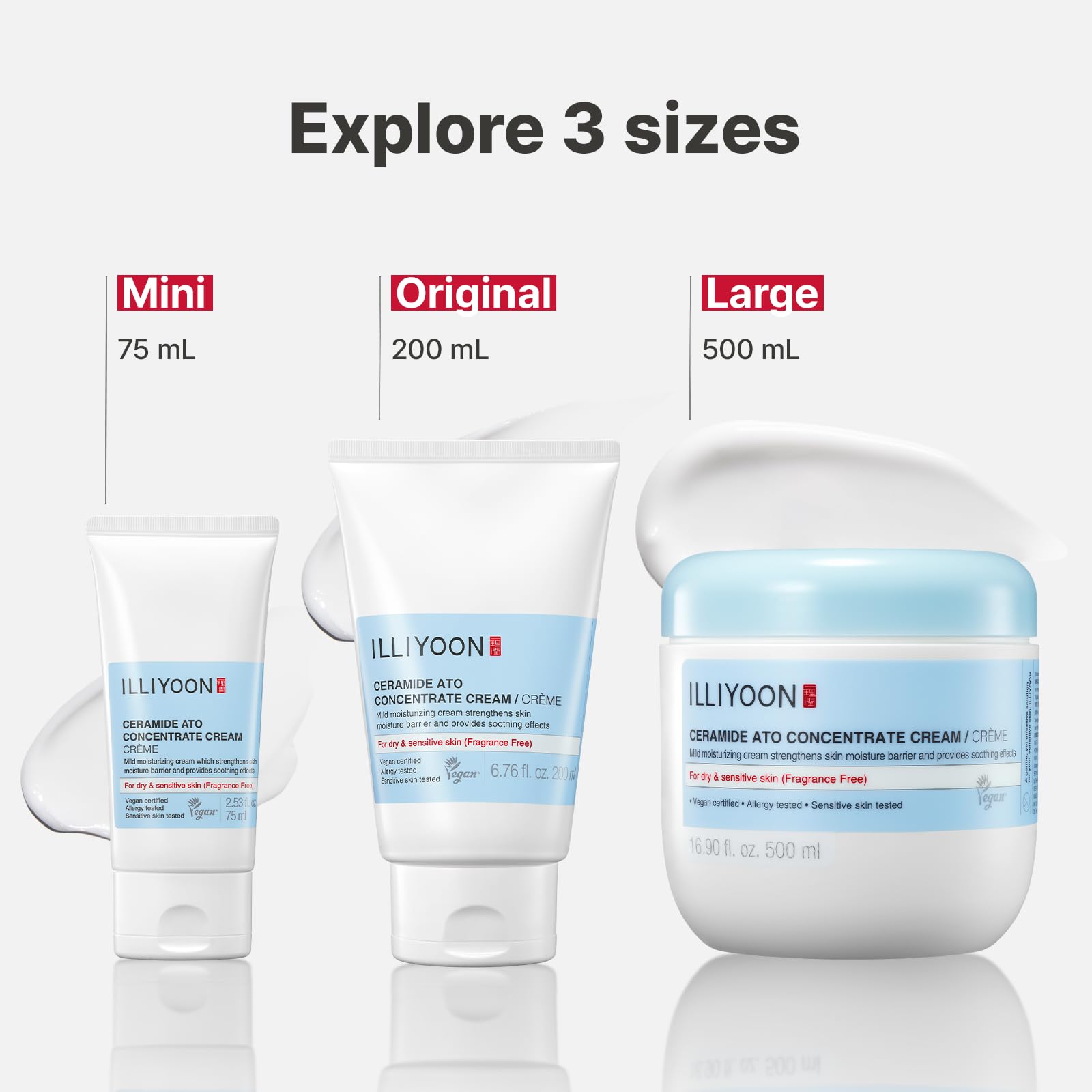 Illiyoon used on baby’s skin demonstrating mild soothing benefit