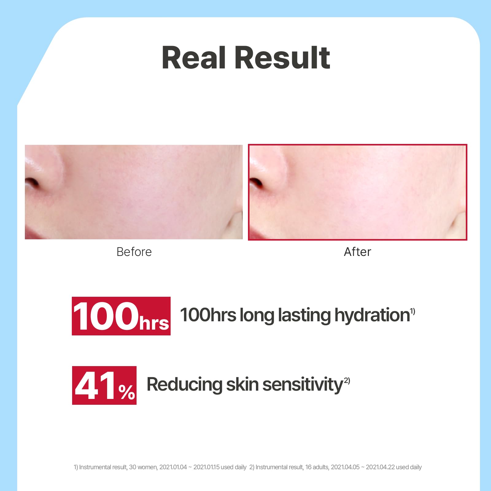 Illiyoon cream being applied on hand for immediate hydration benefit