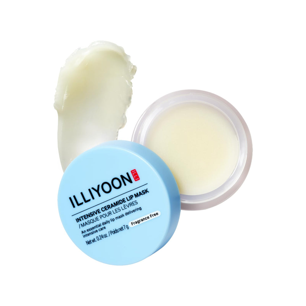 Illiyoon lip mask front jar showing clean packaging and barrier repair benefit