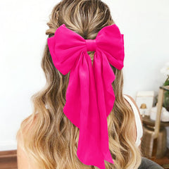 illpta close-up of satin texture and stitched bow detail for durability