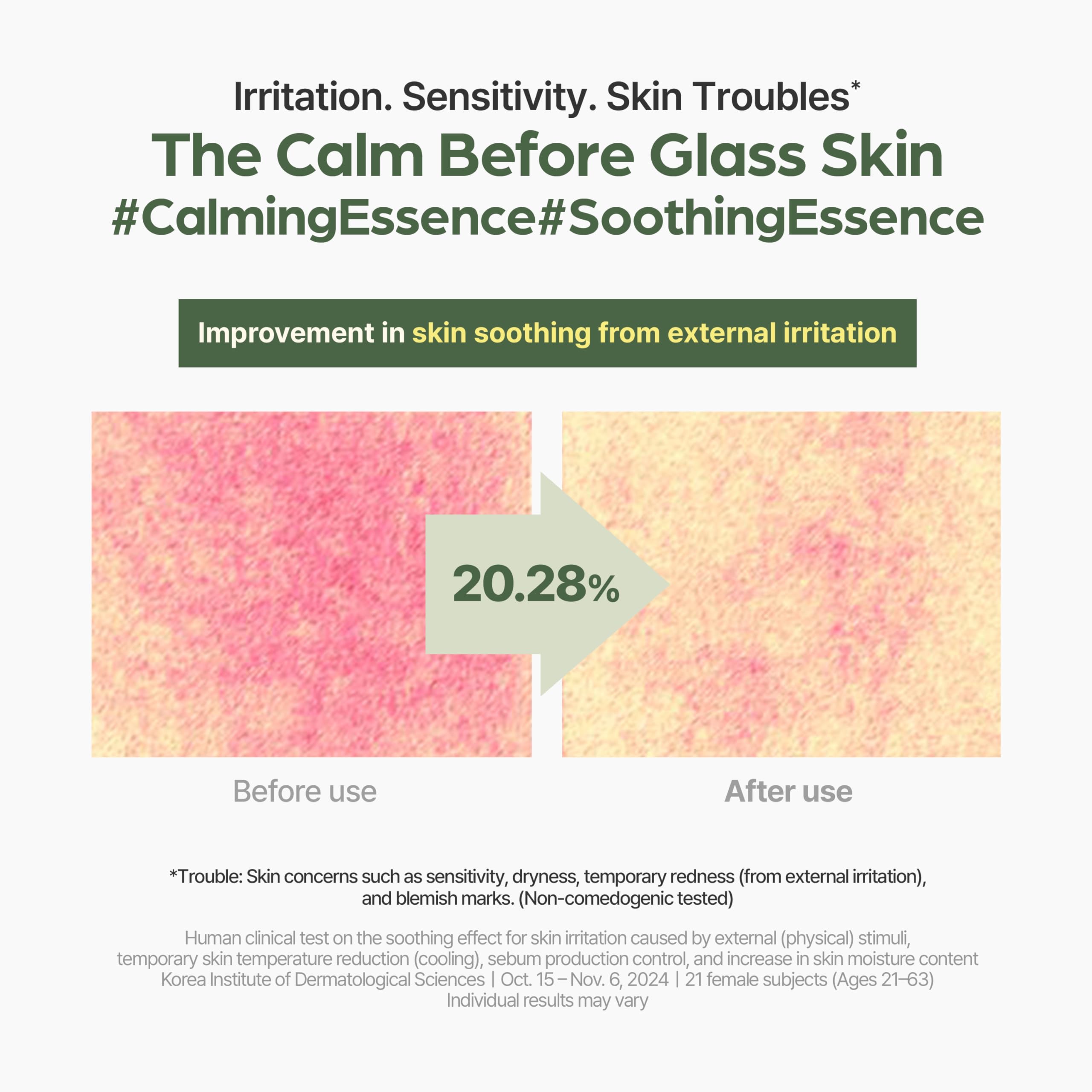 I’m From applying essence on skin demonstrating quick absorption benefit