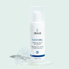 IMAGE Skincare application on wet face showing gentle massage and oil removal benefit