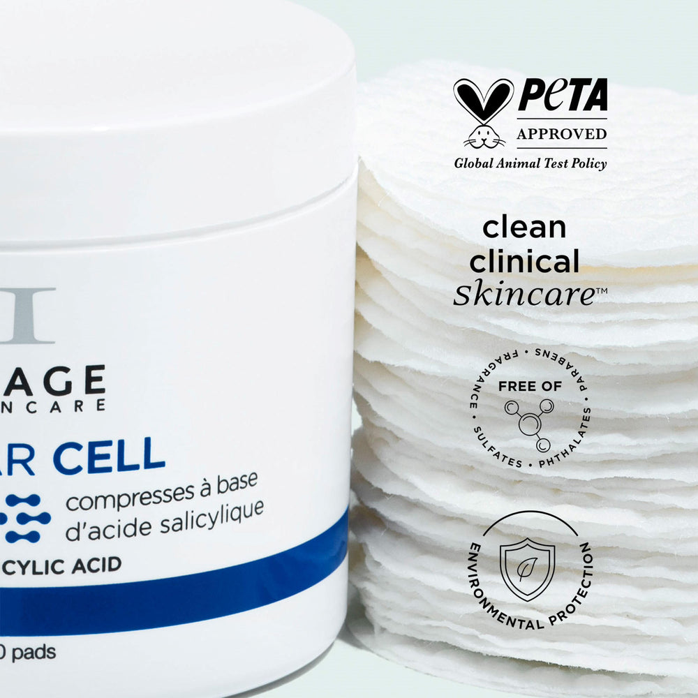IMAGE Skincare pad held in hand showing size and travel-friendly convenience