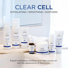 IMAGE Skincare bottle beside moisturizer showing routine compatibility